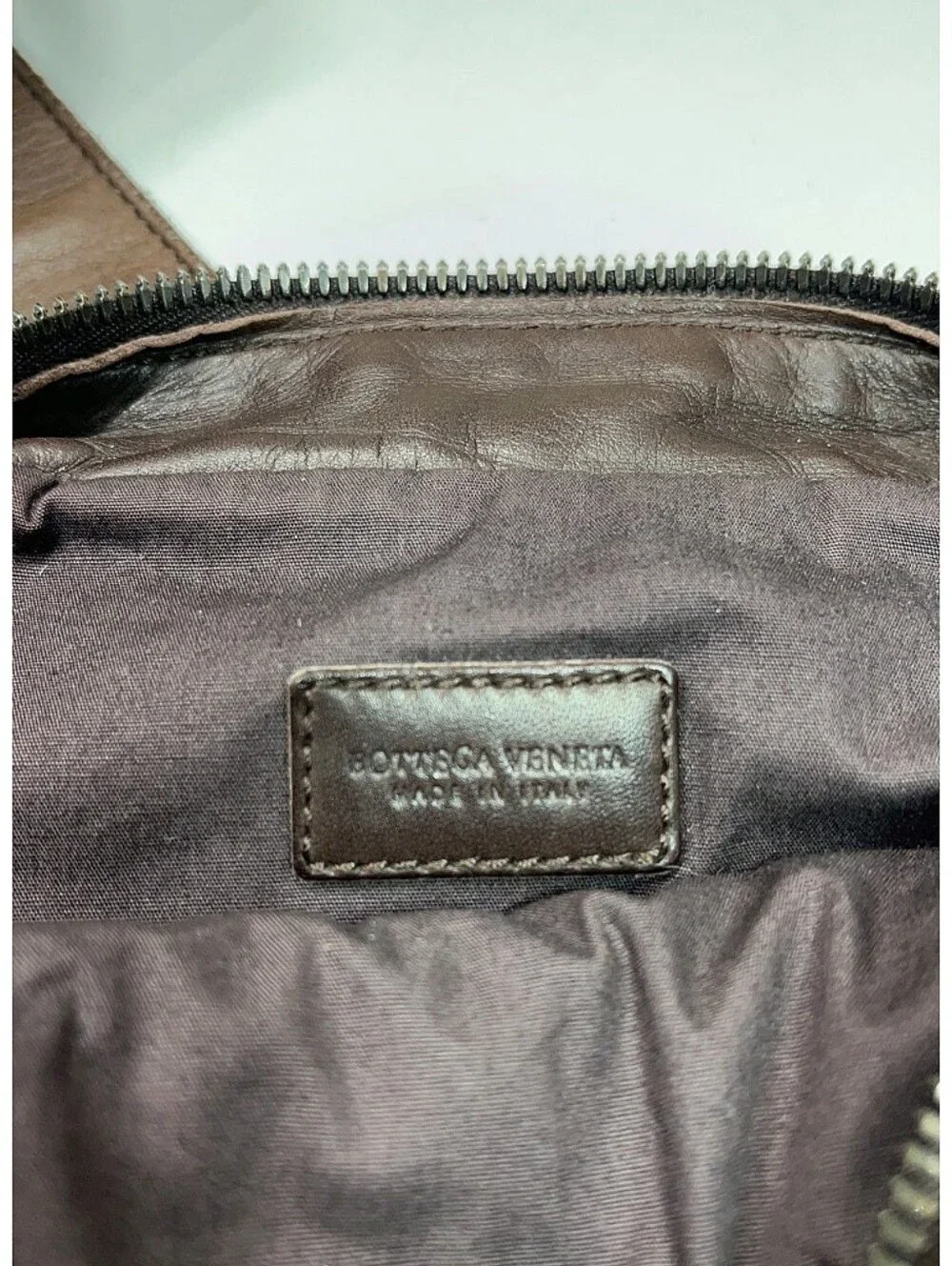 Rare Bottega Veneta Pony Hair Calf Crossbody Bag Gray Brown Leather Unisex